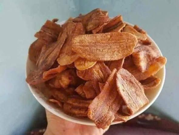 Chuối sấy giòn không đường Gia Lai