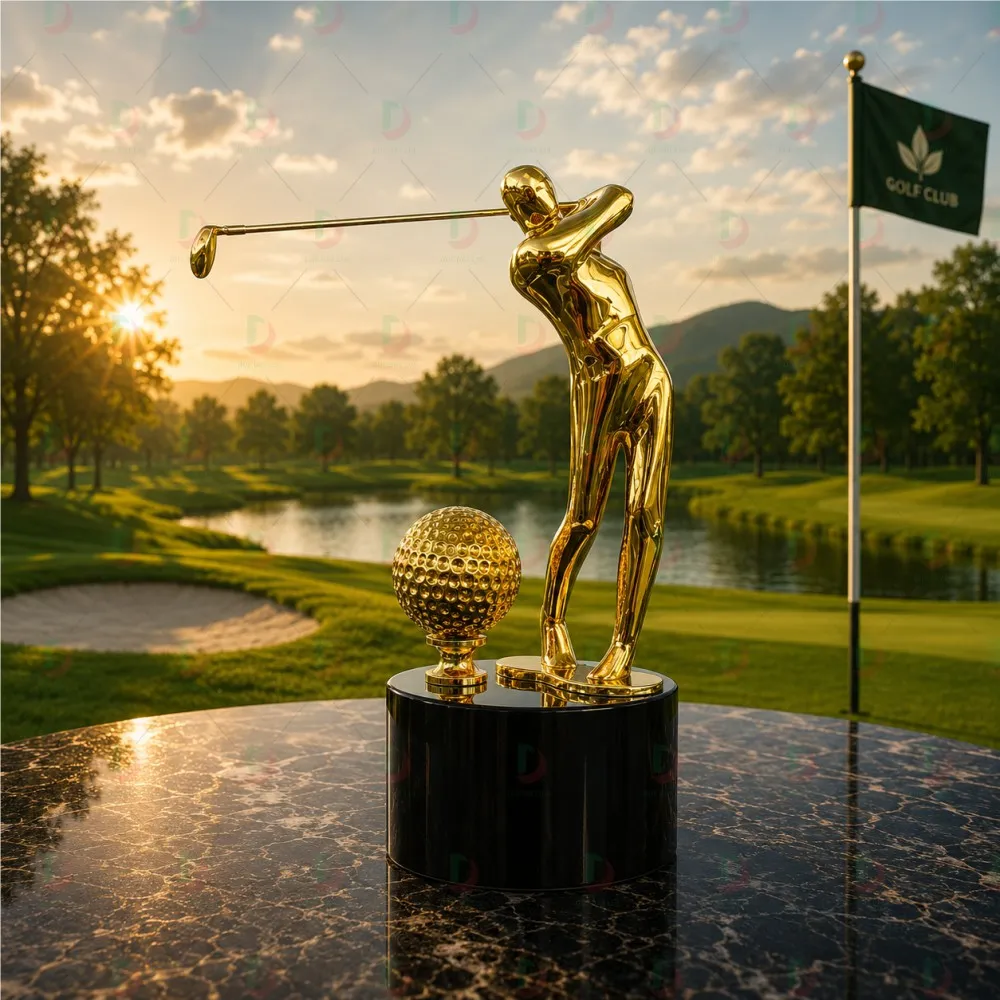 Cúp Golf Pha Lê 017 – Cúp Vinh Danh Giải Golf Sang Trọng