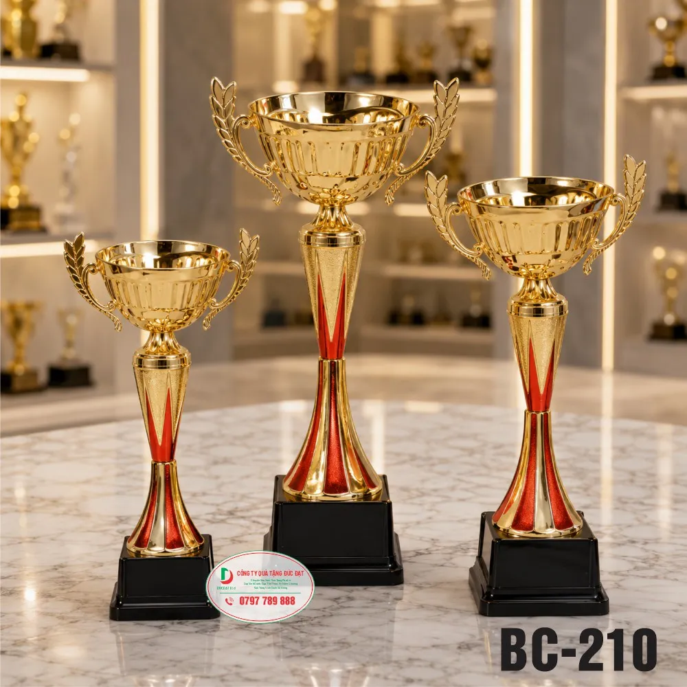 Cúp Kim Loại BC-210 Cao Cấp | Cúp Trao Giải Thể Thao Đẹp