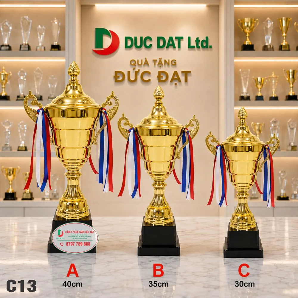 Cúp Kim Loại C13 – Cúp Vàng Thể Thao